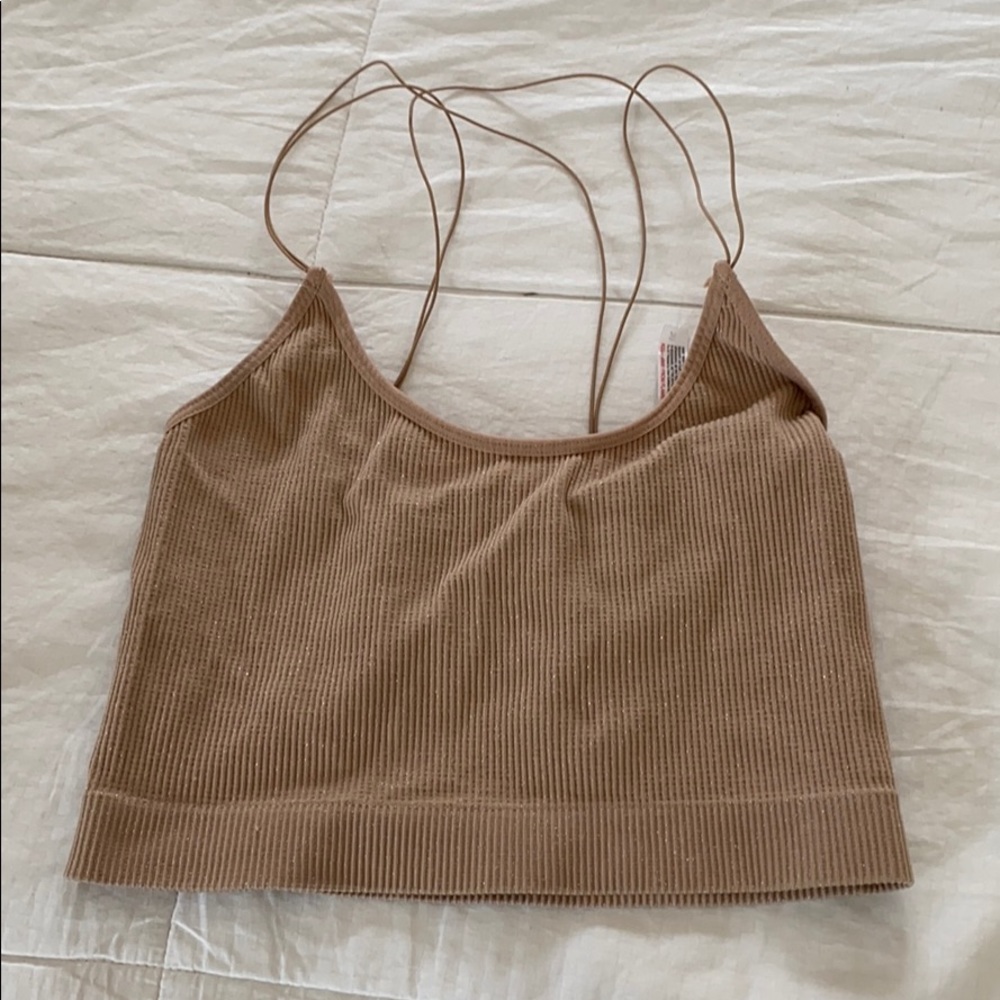 Out from under crop top